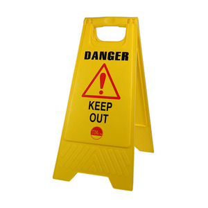Danger Keep Out SiteForce® A-Frame Safety Temporary Floor Stand Sign - 600x300mm